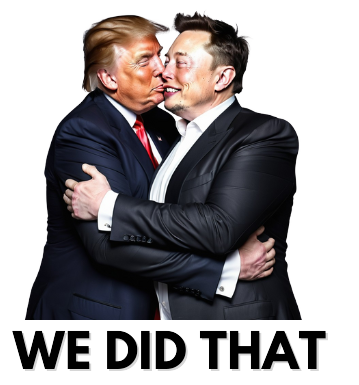 We did that Trump & Elon Stickers 15 count